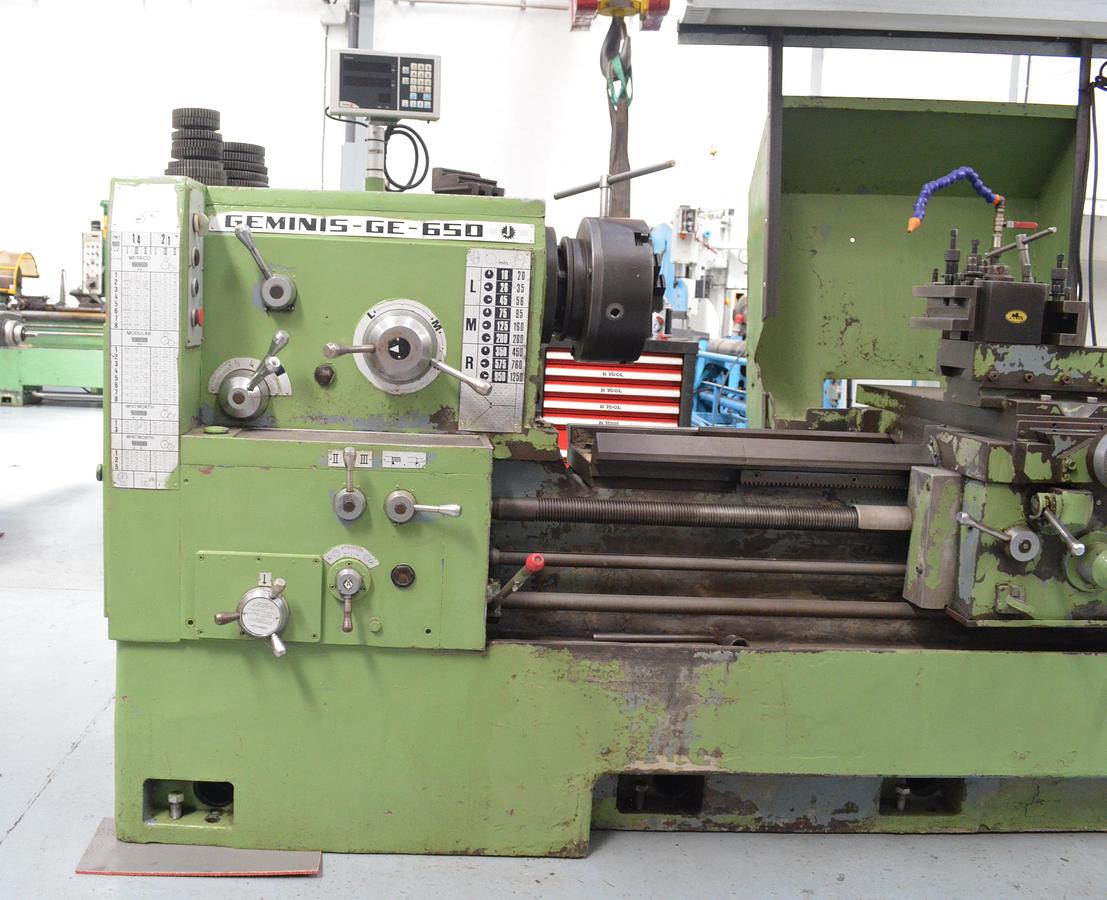 Usado Torno Geminis GE 650 2.000mm visualizador FAGOR
