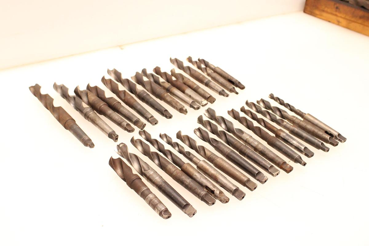 Usado 27 Brocas cono morse MT2 - 11,50 hasta 24,25mm