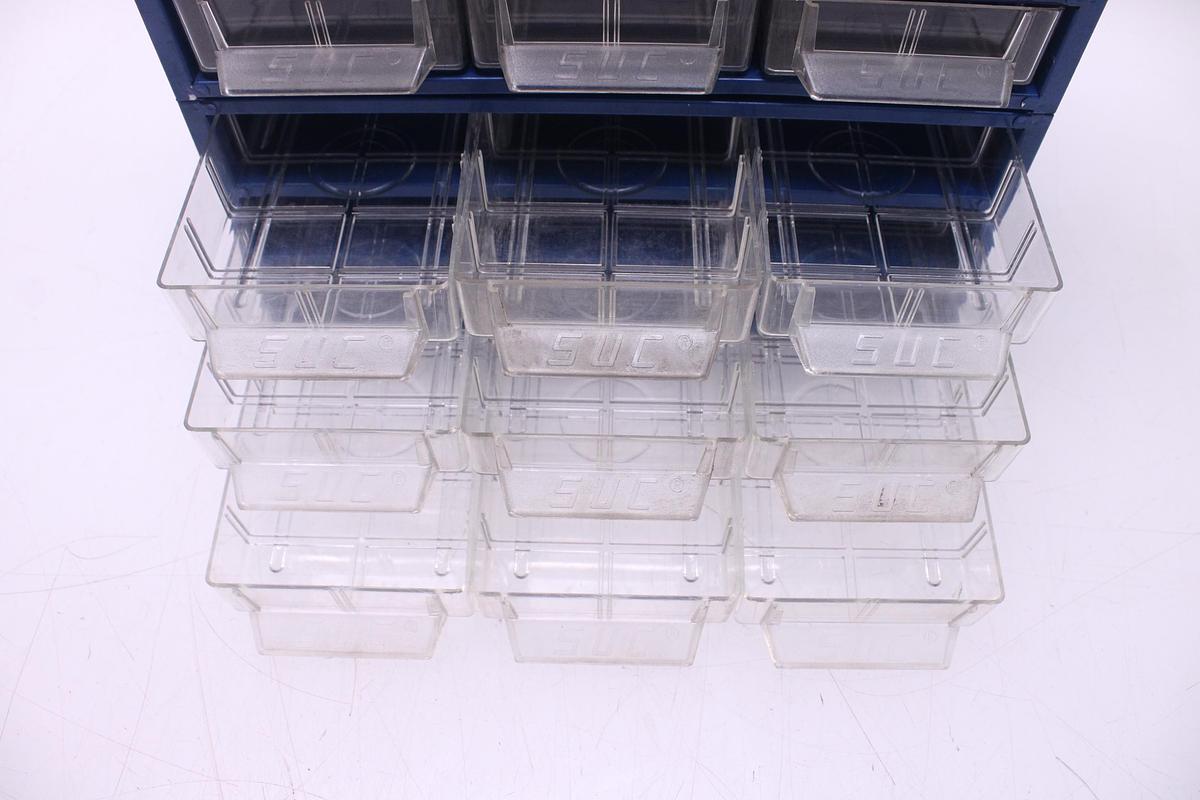 Usado Cajonera Almacenamiento SUC Azul - 18 Cajones
