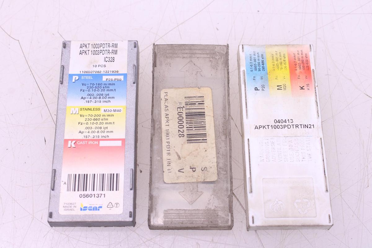 Usado Fresa Portaplaquitas + Widias APKT1003PDTR