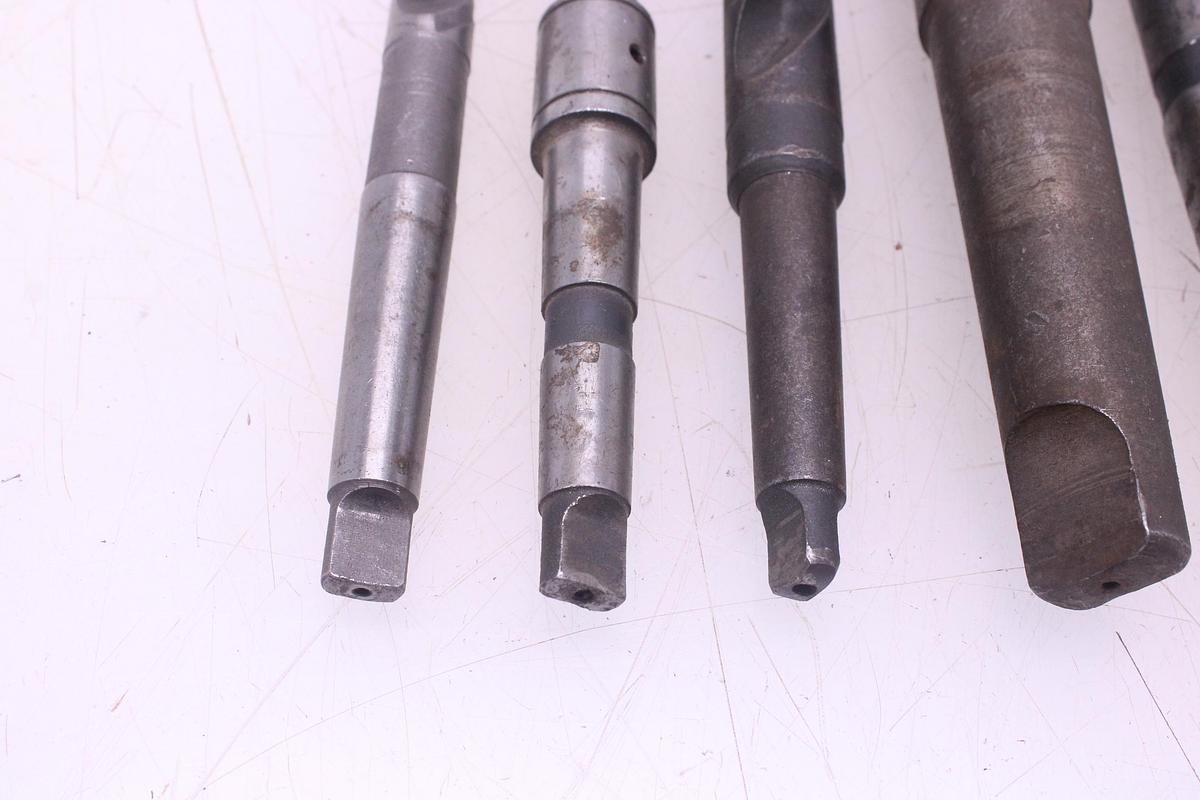 Usado 6 Brocas Extralargas Mango Cónico Morse MT2-MT3 y MT4