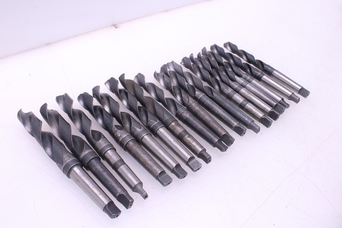 Usado 17 Brocas Taladro Mango Cónico Morse MT3