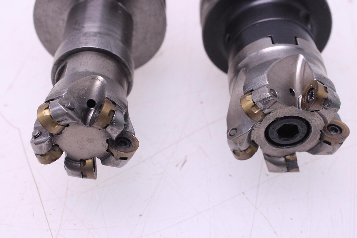 Usado Fresas Portaplaquitas Cono ISO40 SECO R220.291-0050-06.5A / R217.29-1642 + Widias RPHT1204M0T