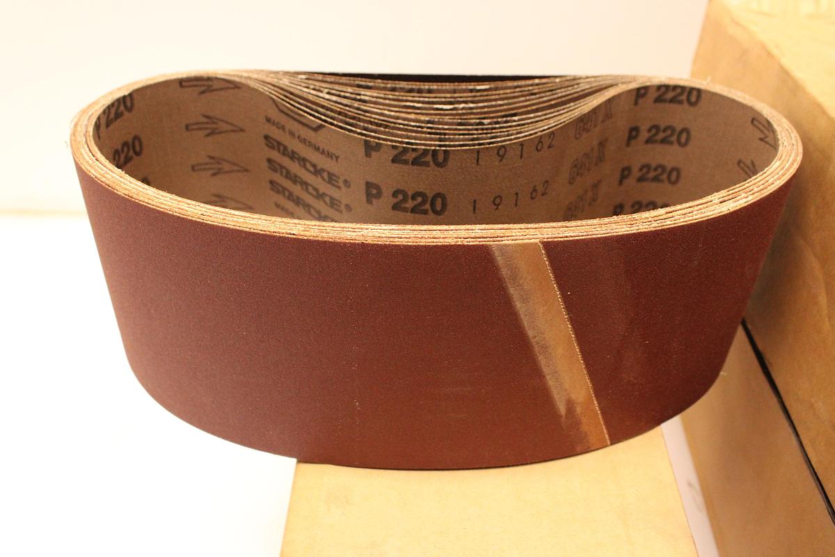 Usado Lote Bandas Abrasivas STARCKE ERSTA 690x100 mm Grano 180/220