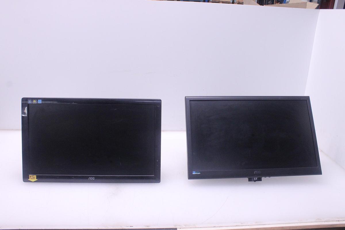 Usado Lote 2 Monitores de Ordenador AOC