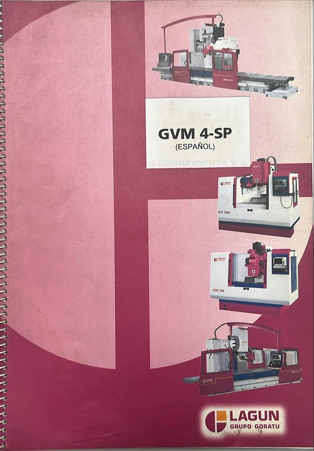 Usado Manual de Instrucciones Fresadora Lagun GVM-4 SP