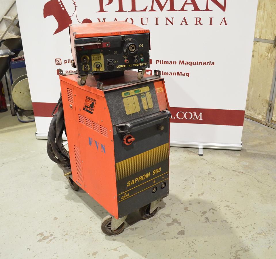 Usado Maquina soldar hilo pulsada Lorch Saprom 908 con devanadera Lorch KL 900-BT 2