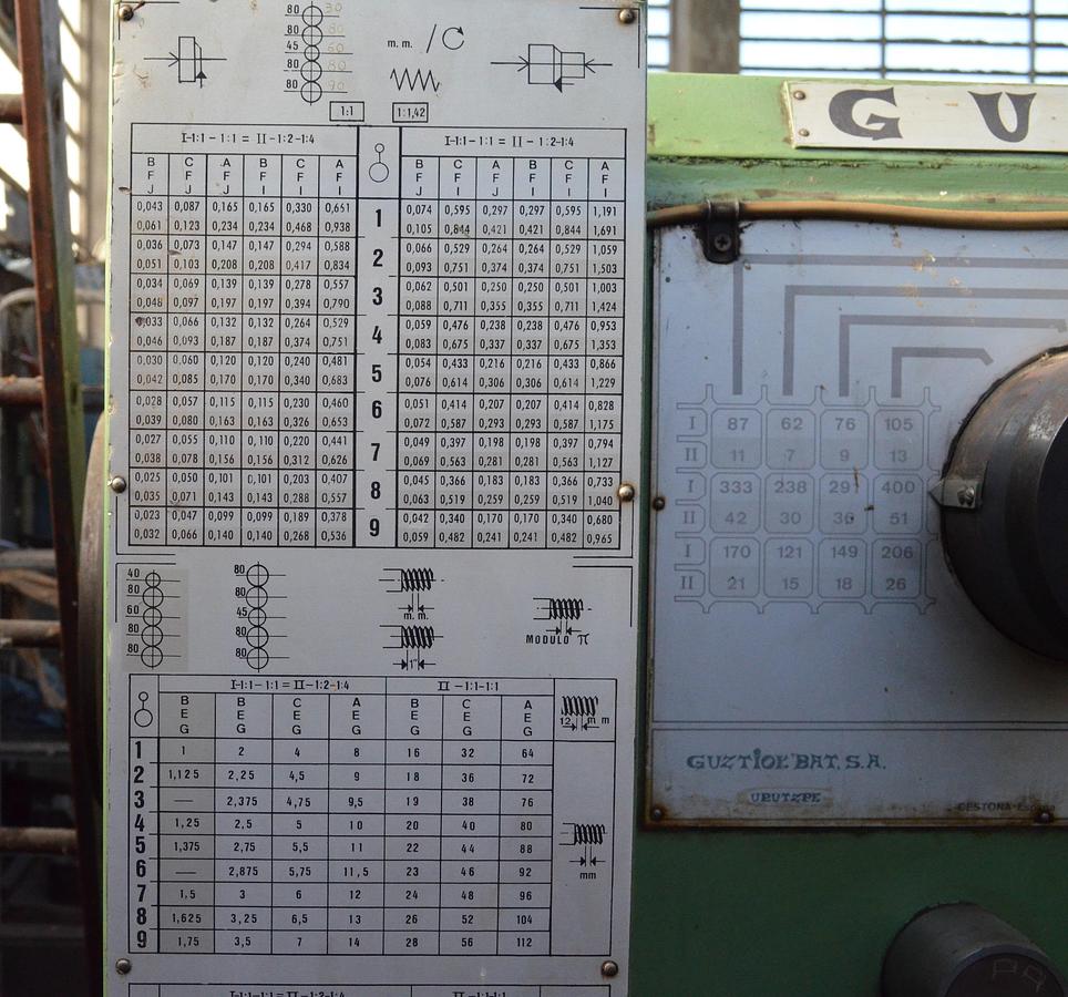 Usado Sarrià - Torno Gurutzpe Super AT 8000-600 - 8m 1200 volteo