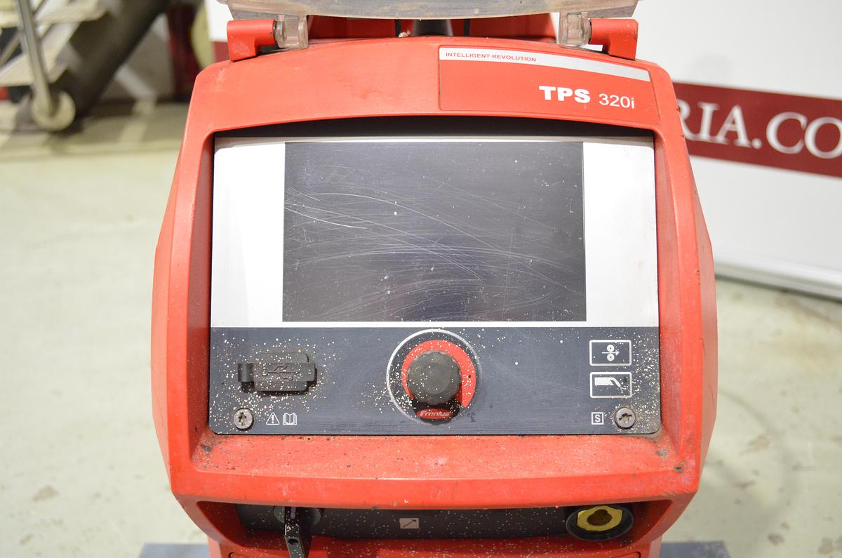 Usado Maquina soldar mig pulsada Fronius TPS 320i con devanadera WF 25i