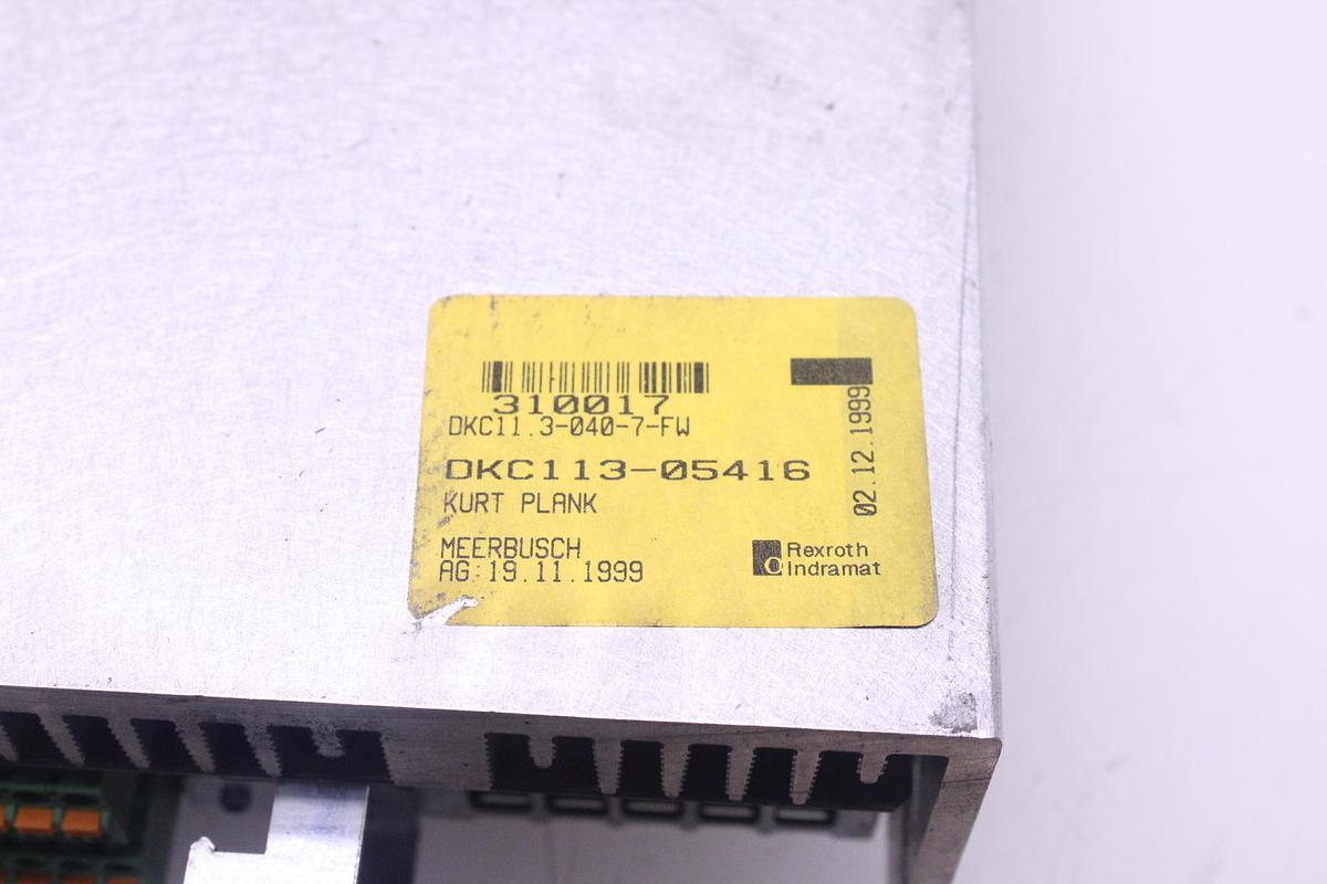 Usado Modulo Variador Frecuencia Rexroth Indramat DKC11 3-040-7-FW eco