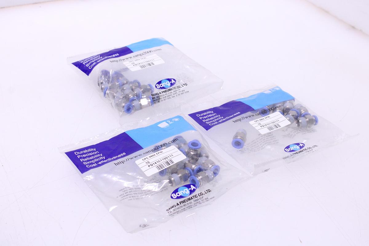 Usado Racores Conector Recto M8 + Rosca 1/2" - 30 Unidades Sang-A GPC 0802 EPNI