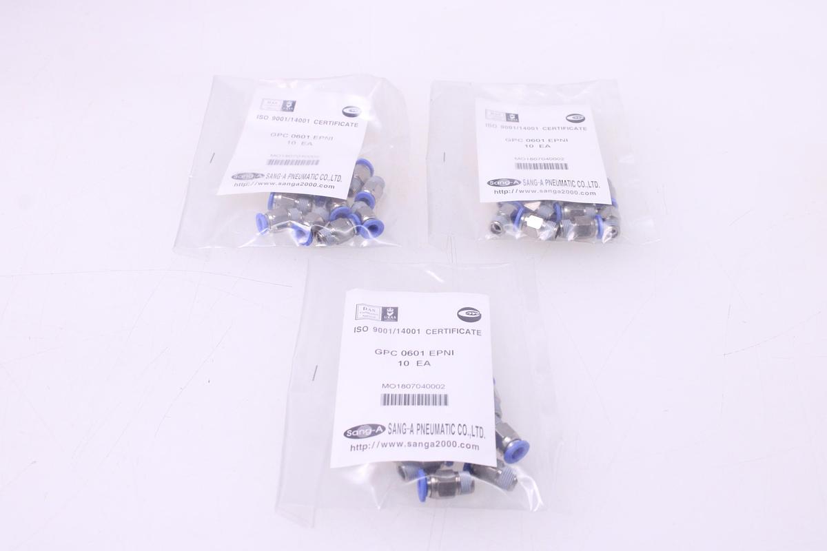 Usado Racores Conector Recto M6 + Rosca 1/8" - 30 Unidades Sang-A GPC 0601 EPNI