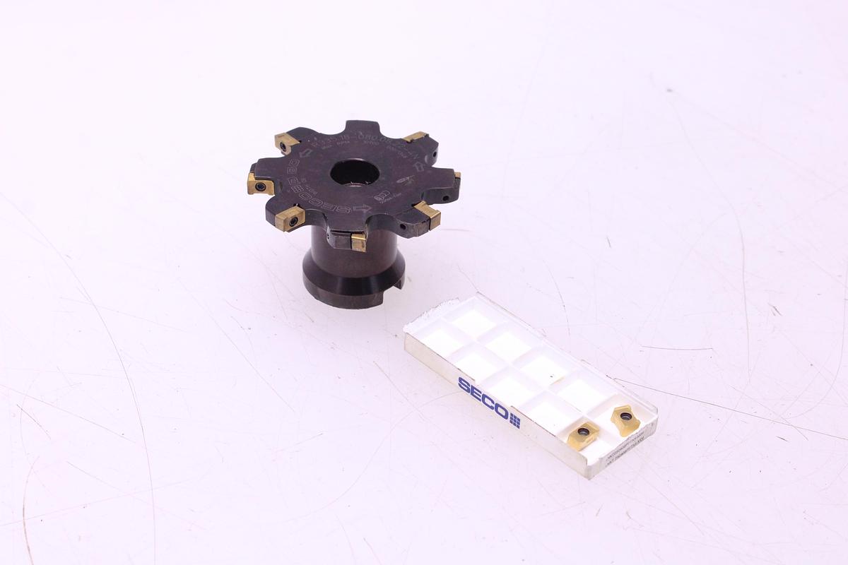 Usado Disco Fresado SECO R335.18-080.08.22-4N + Widias LNKT050408PPTN4