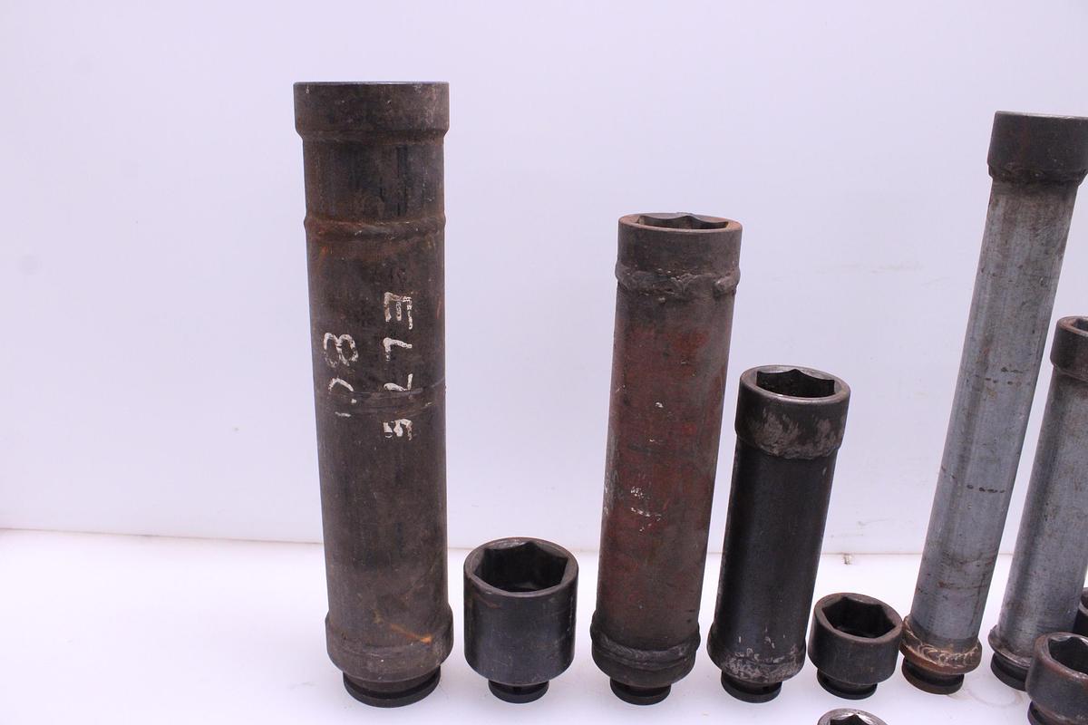 Usado Lote Llaves de Vaso 80mm a 22mm - 35 Unidades