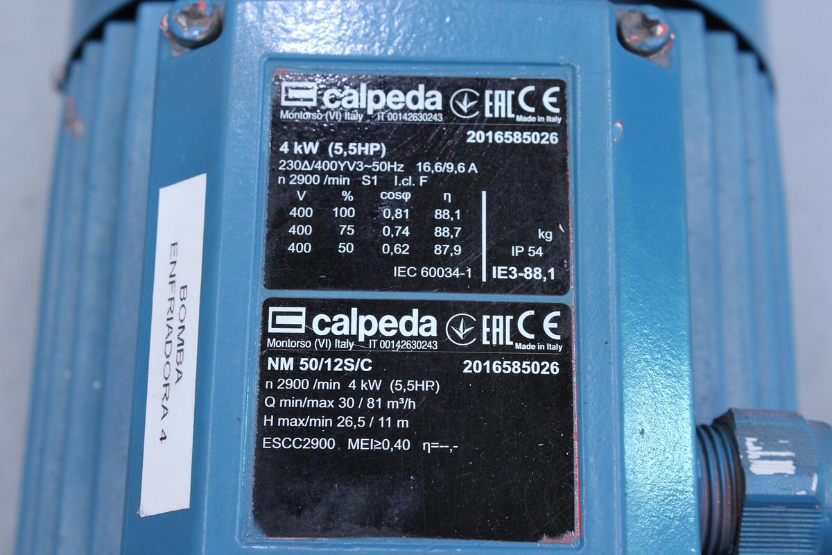 Usado Electrobomba Centrifuga CALPEDA NM 50/12S/C