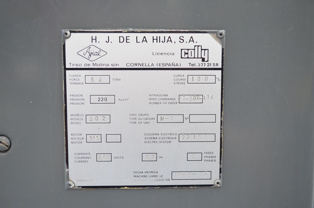 Usado Plegadora hidraulica Ajial Colly 2000x50tn