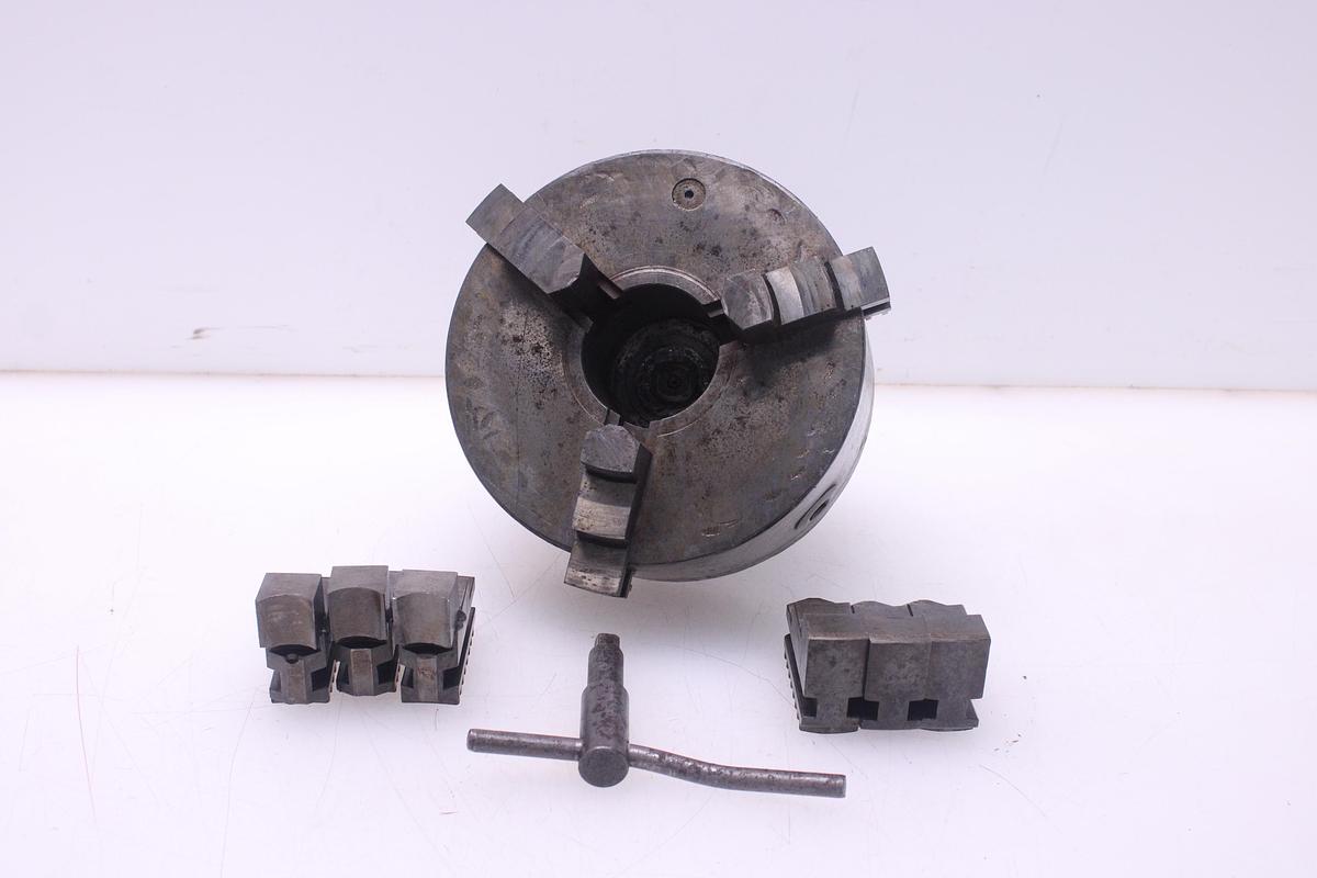 Usado Plato 3 Garras para Torno + Juegos de Garras