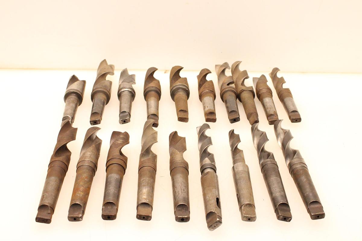 Usado 19 Brocas Mango Cónico MT4 - 24,25 hasta 50 mm