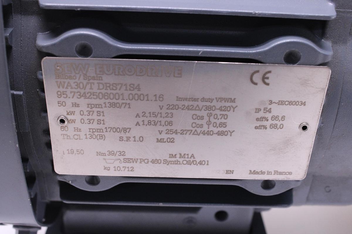 Usado Motorreductor lote 2 unidades SEW WA30-T