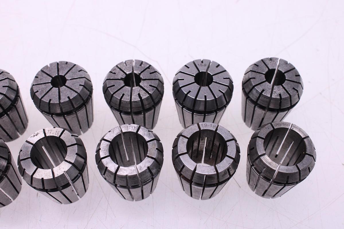 Usado Juego Completo Pinzas Resorte ER32 18 pcs + Cono ISO 40 ASTRA