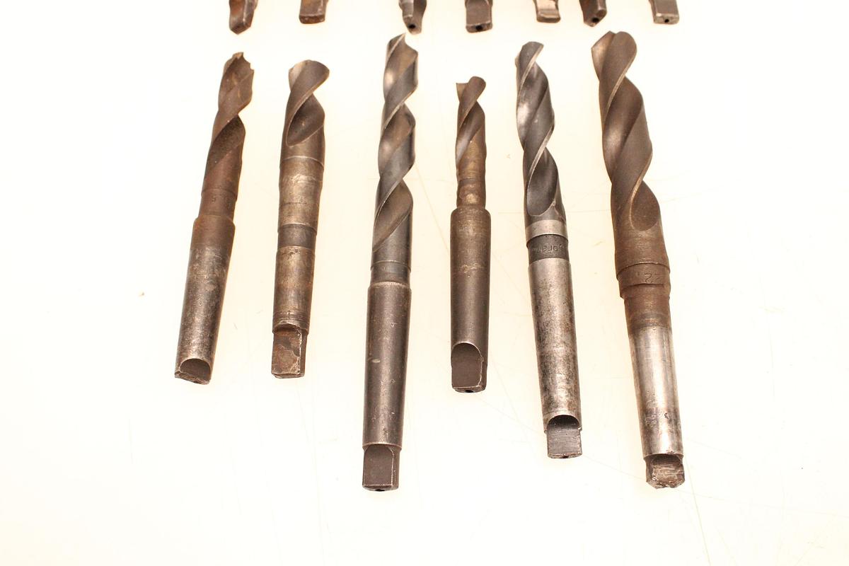 Usado  13 Brocas cono morse MT2 - 14,50 hasta 23 mm