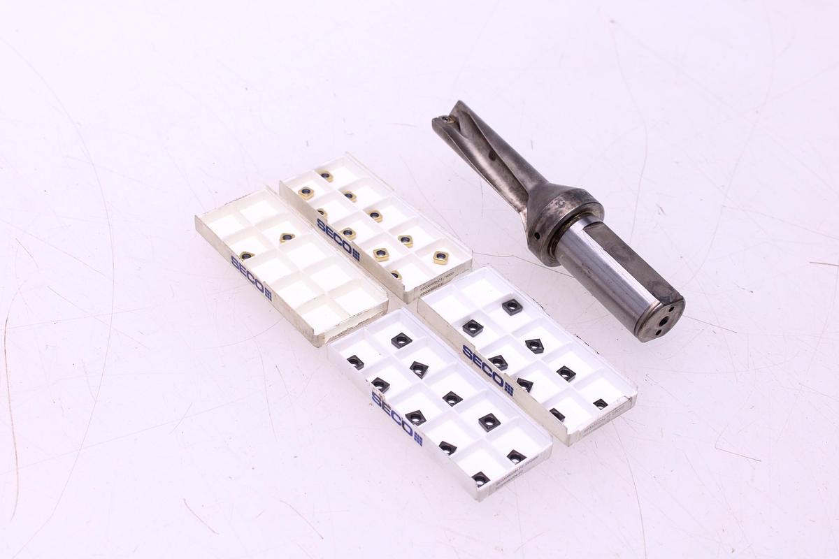 Usado Broca Portaplaquitas SECO SD503-20-60-25R7 + Widias SPGX0602 / SCGX060204