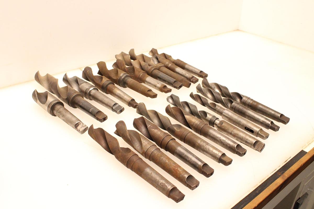 Usado 19 Brocas Mango Cónico MT4 - 24,25 hasta 50 mm
