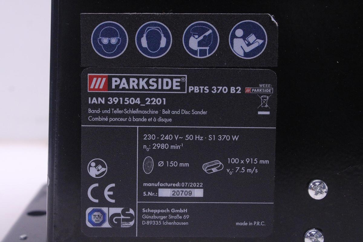 Usado Lijadora De Banda PARKSIDE PBTS 370 B2