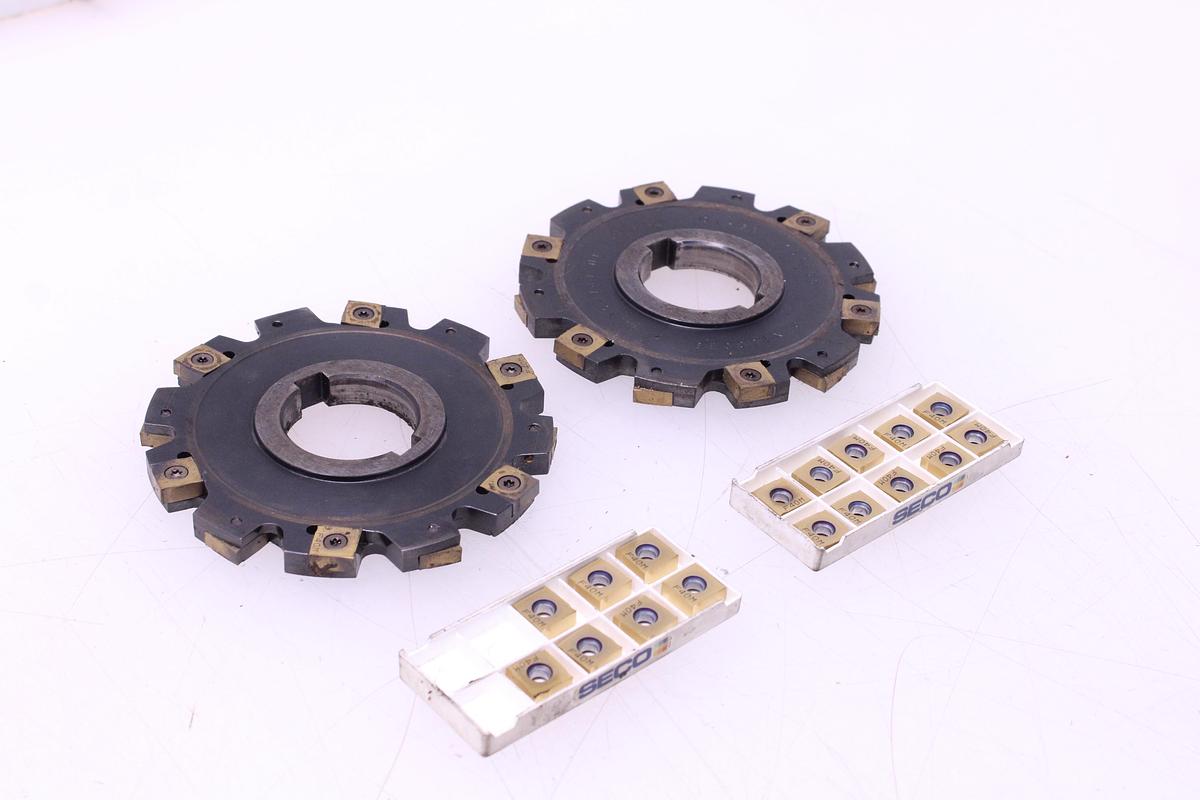 Usado Discos Fresado SECO 335.19-125-10 + Widias 335.19-1205-M08
