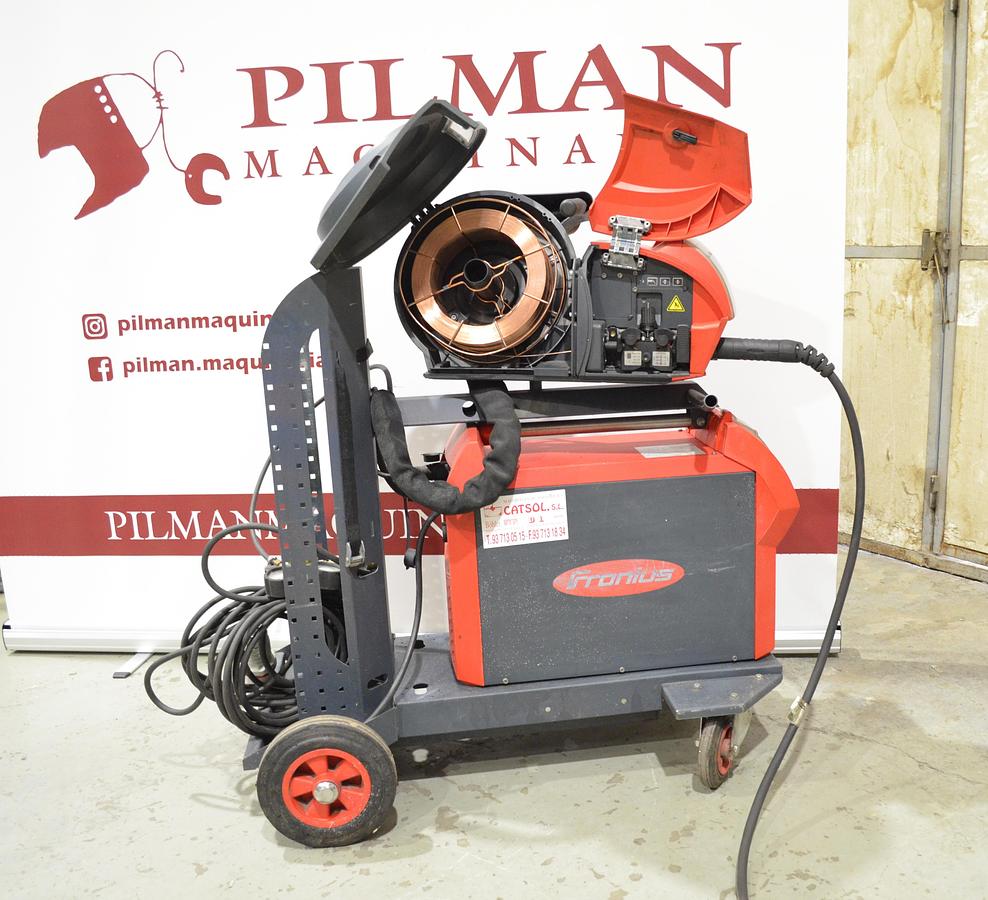 Usado Maquina soldar mig pulsada Fronius TPS 320i con devanadera WF 25i