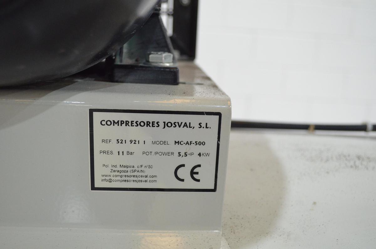 Usado Compresor pistón JOSVAL MC-AF-500 de 5.5Hp