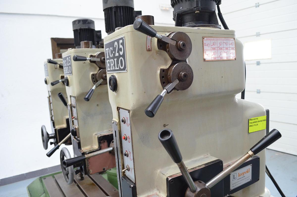 Usado Taladros sobremesa 3ud. Erlo TC-25 en batería