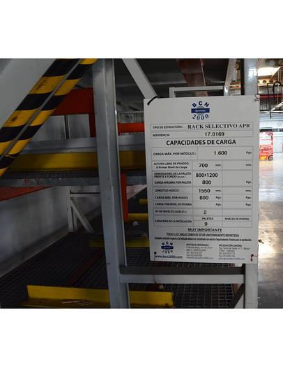 Usado Estanterías doble rack selectivo APR 1550x4500mm