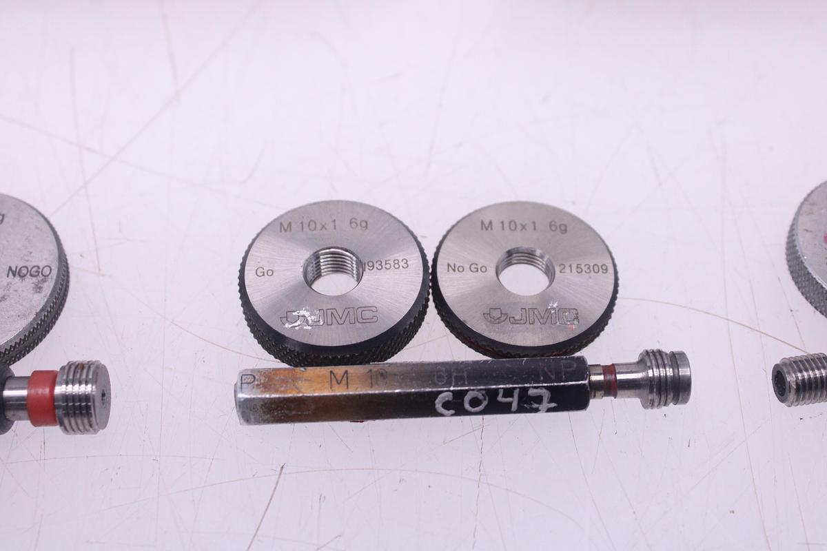 Usado Lote Calibres de Anillo Métrico + Tapones de Rosca GO / NOGO