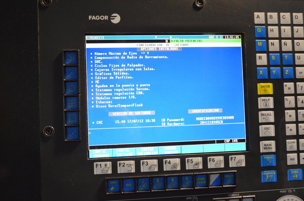 Usado Centro mecanizado Pinnacle Lv126 2008 cnc Fagor 8055i PLUS-M