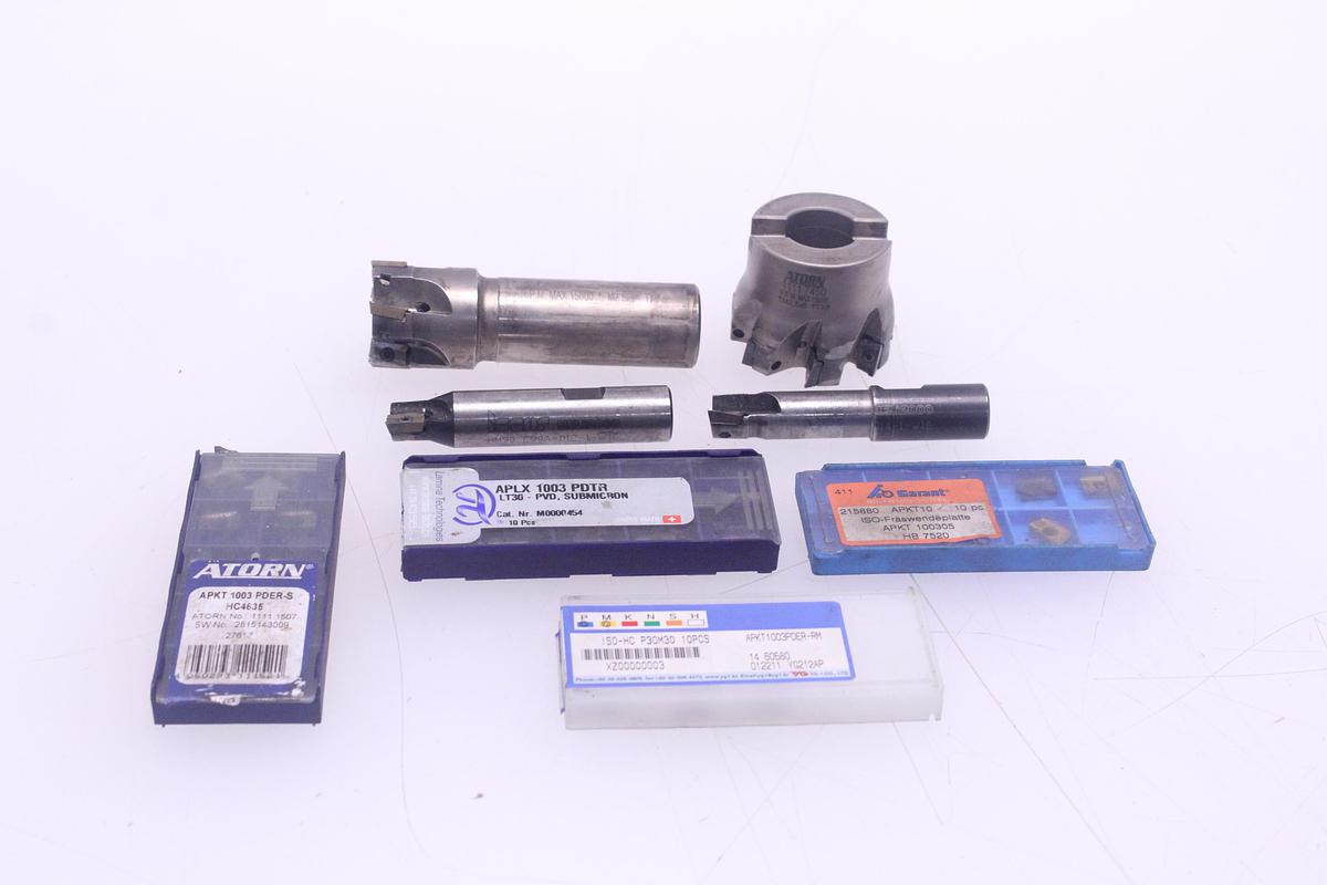 Usado Fresas y Plaquitas de Widia APKT 1003