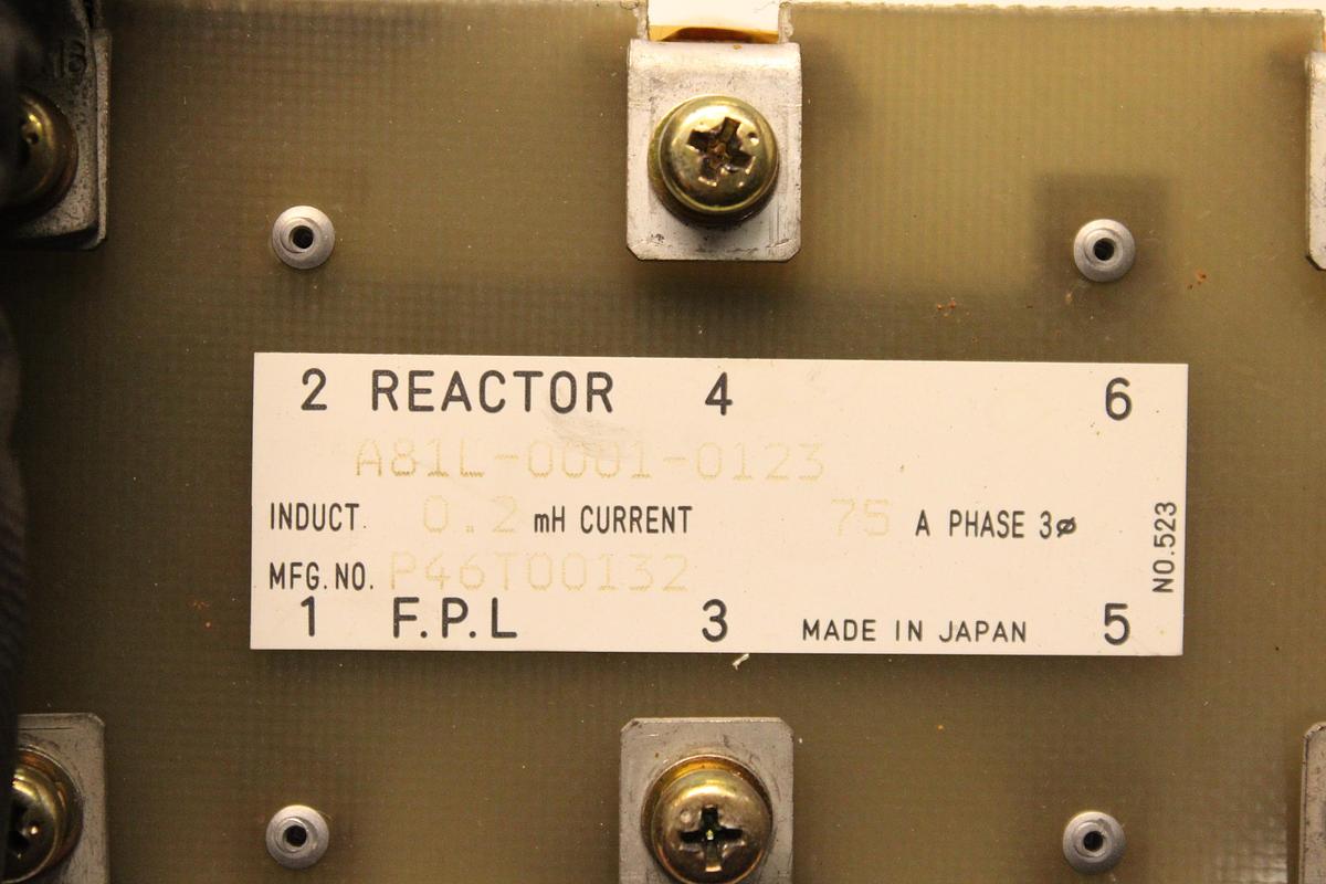 Usado Fanuc Transformador Reactor A81L-0001-0123 0.2 mH 75A