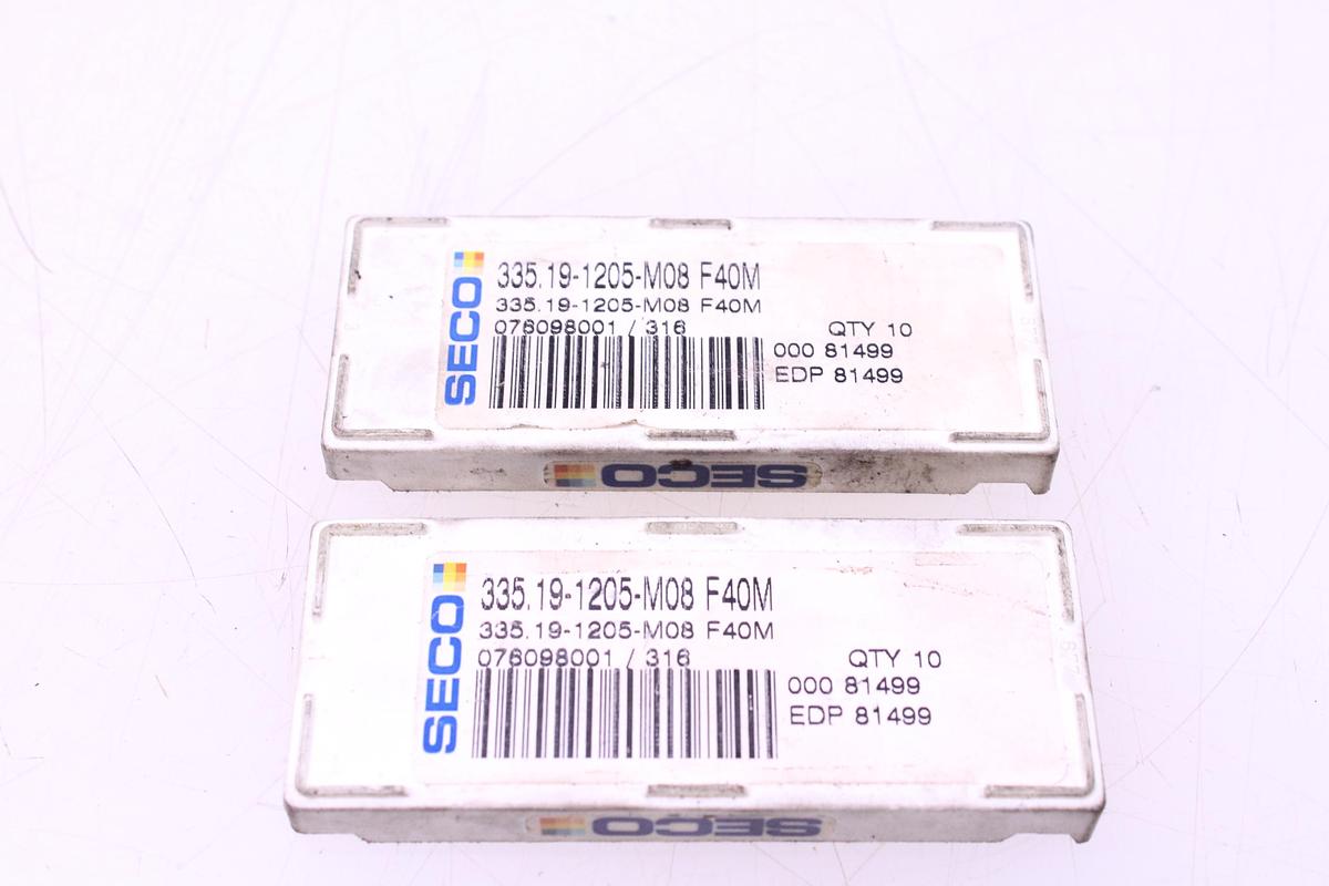 Usado Discos Fresado SECO 335.19-125-10 + Widias 335.19-1205-M08
