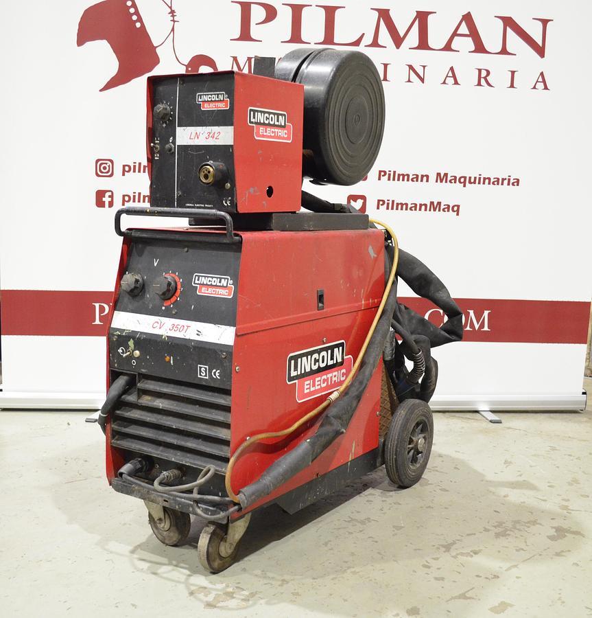 Usado Maquina soldar Lincoln CV 350T con devanadera LN 324 8m