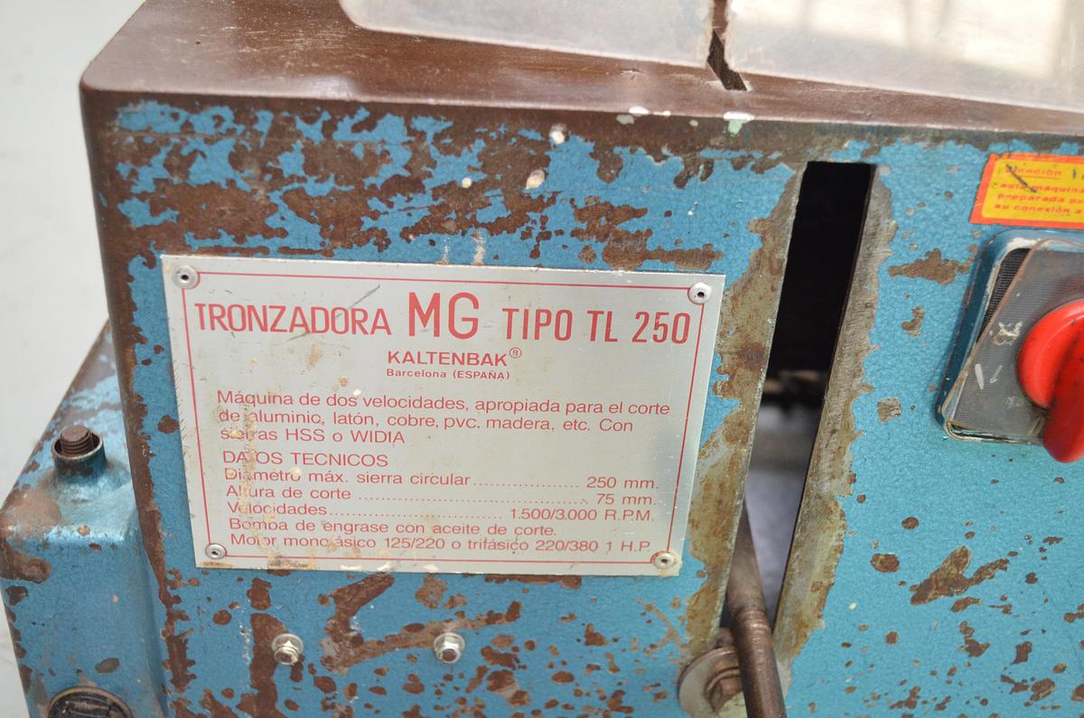 Usado Tronzadora disco manual MG TL-250