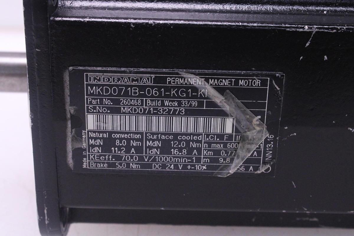 Usado Servomotor Indramat MKD071B-061-KG1-KN
