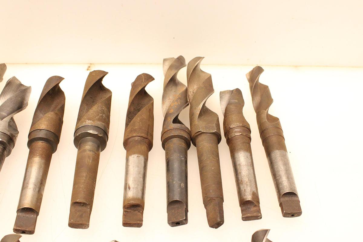 Usado 19 Brocas Mango Cónico MT4 - 24,25 hasta 50 mm