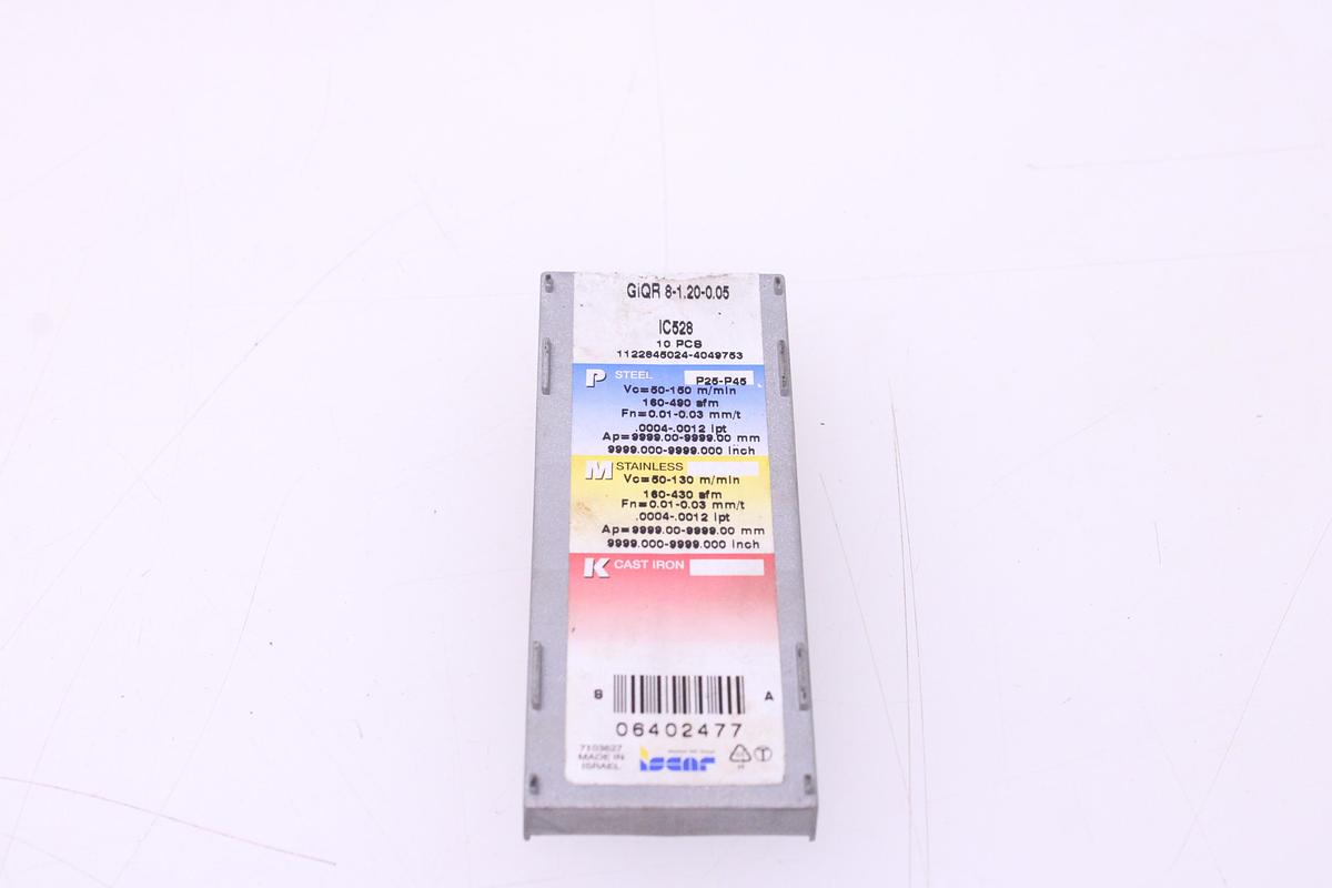 Usado Plaquitas de Widia Iscar GiQR 8-1.20-0.05