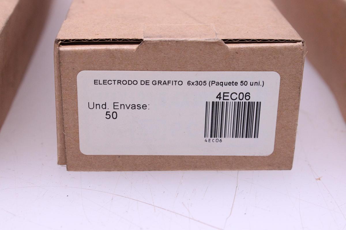 Usado Lote Electrodos Grafito 6x305 mm - 250 Unidades