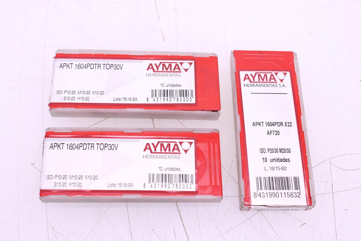 Usado Fresa YG1 F90 APKT16 D50Z5S22 Cono ISO 40 + Widias APKT1604