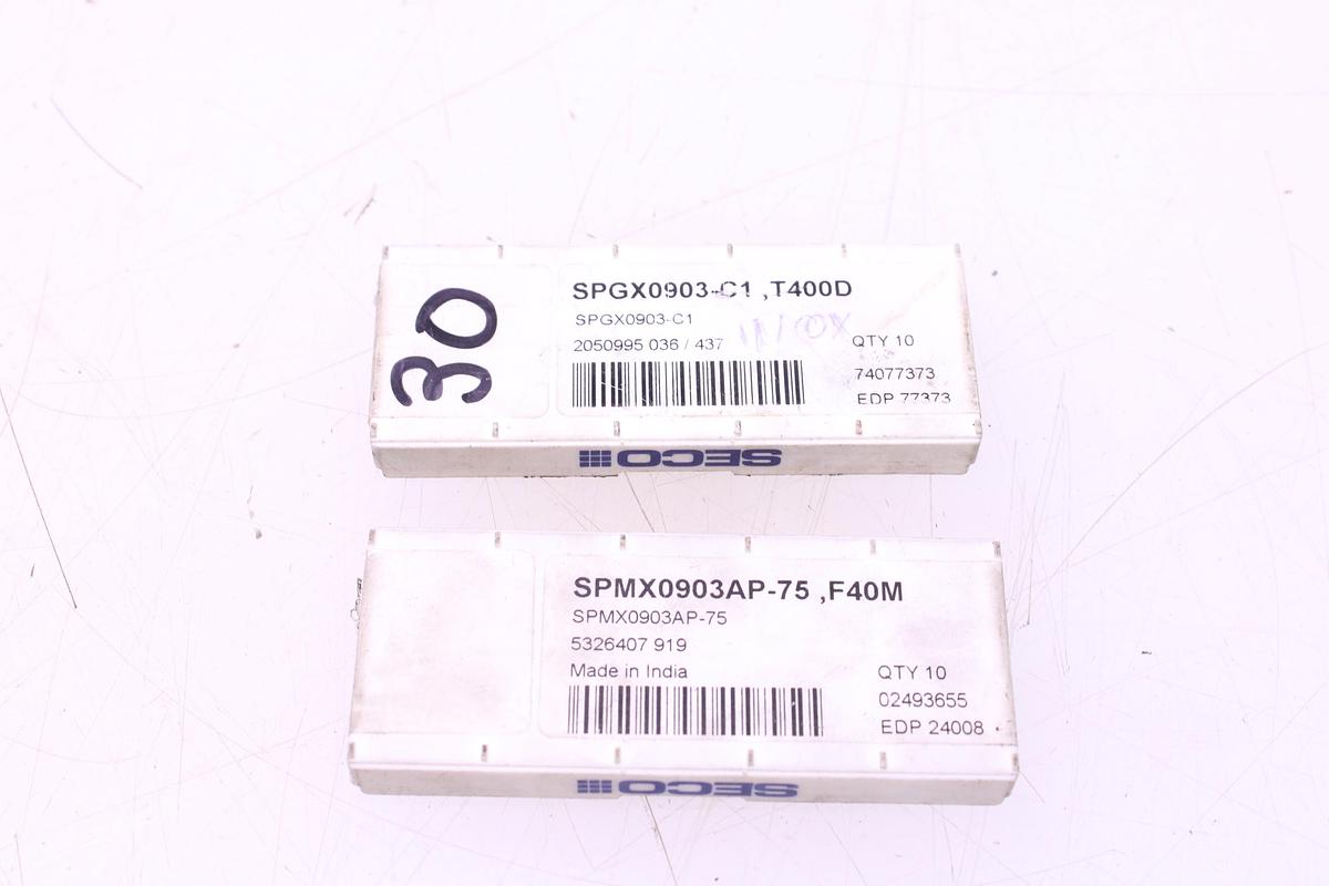 Usado Broca Portaplaquitas SECO SD505.30-150-32R7 + Widias SPGX0903 / SPMX0903