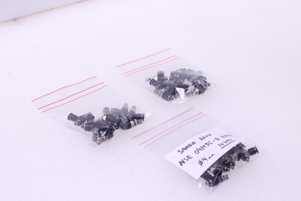 Usado Racores Codo Regulador Caudal M4 + Rosca M5 - 30 Unidades Sang-A NSE 04M5C