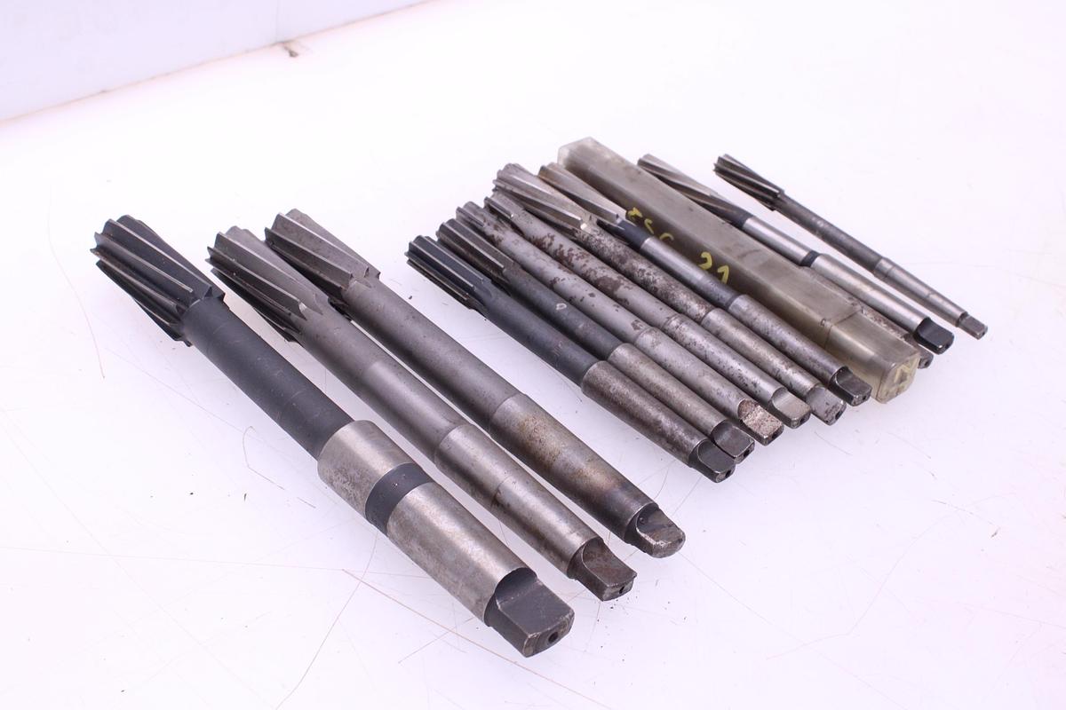 Usado Lote Escariadores de 14 a 32mm Mango Cónico Morse MT1 a MT4