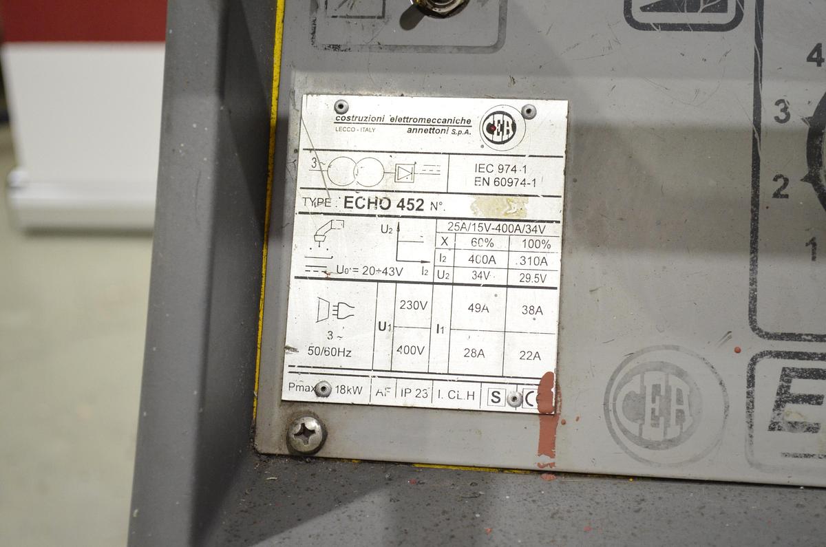 Usado Maquina soldar mig CEA ECHO 452 con devanadera TR 80 - 8m alargadera