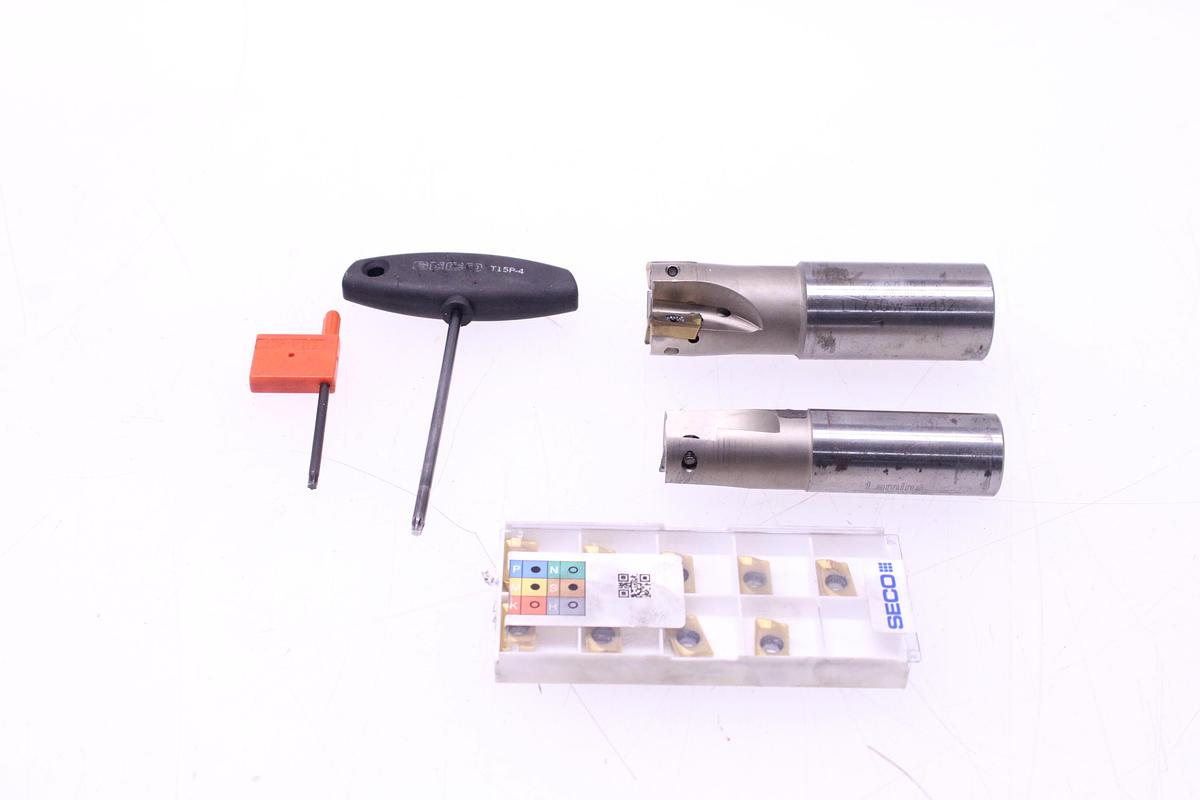 Usado Juego Fresas Portaplaquitas LAMINA + Widias APMX160408TR